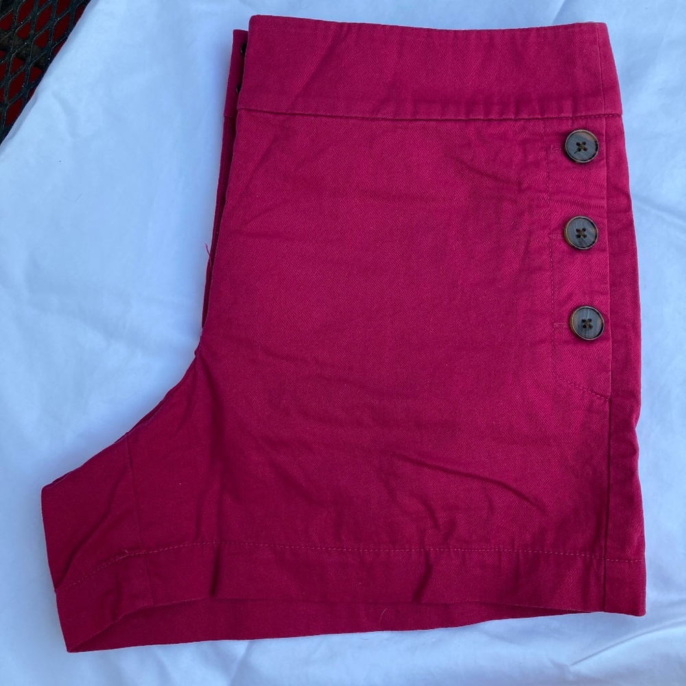 Loft Pink Chino Shorts, 8